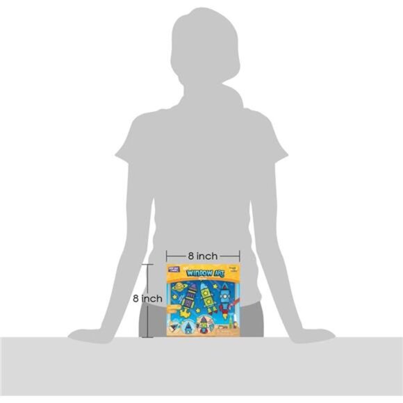 Window Art for Kids - Rocket | Suncatcher Kits for Kids, Arts and Crafts for Kid - Picture 6 of 7